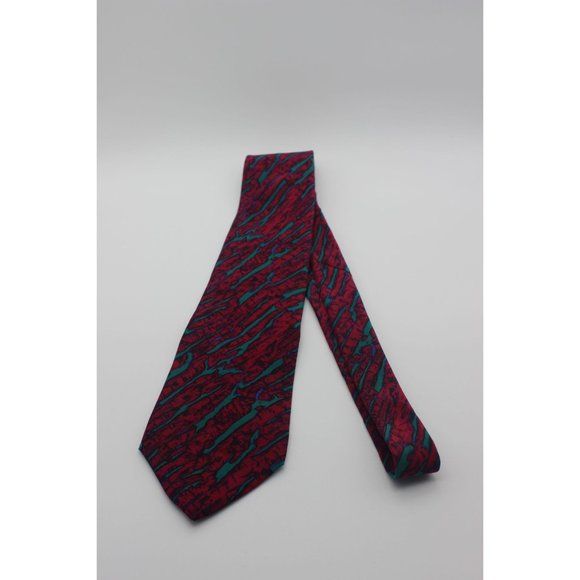 Vintage Stonehenge Molecular Expressions scientific meteorite‎ print silk tie - Picture 5 of 13
